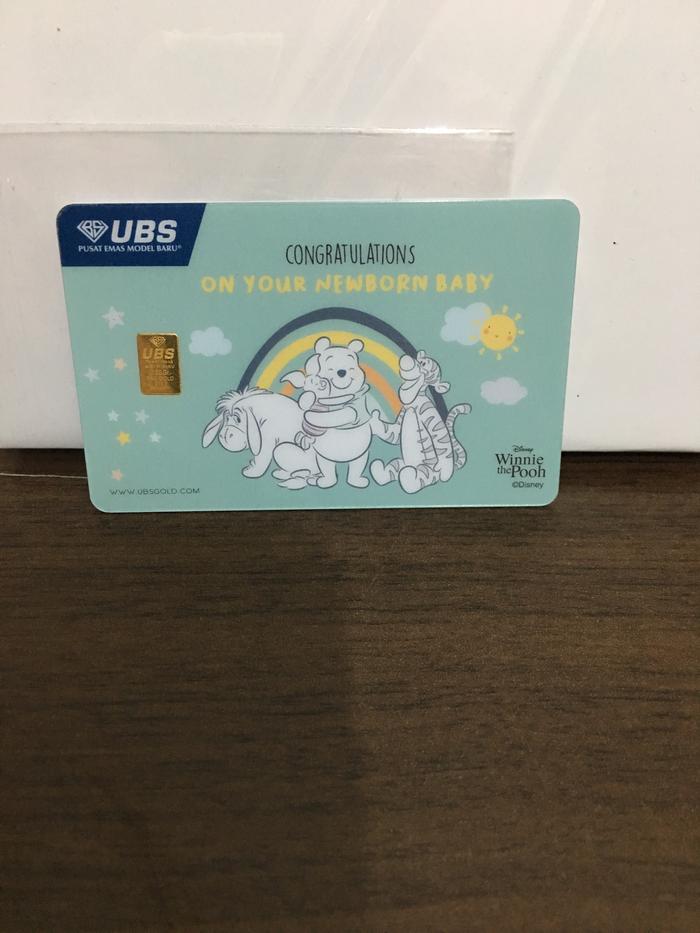 Gift card congratulations on your newborn baby （UBS LM 0，25g）