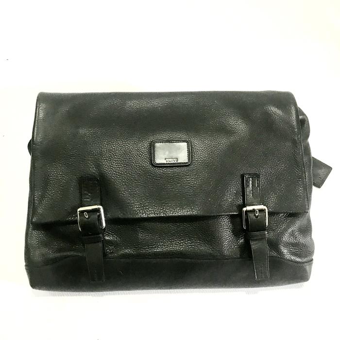 TAS TUMI ORIGINAL SLING LEATHER BAG 80%