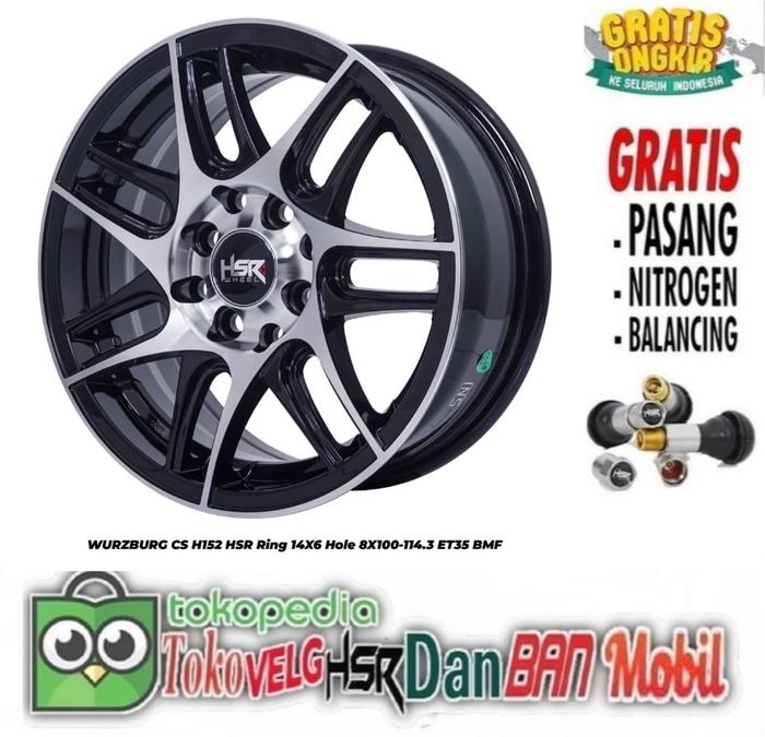 velg mobil murah ring 14 hsr WURZBURG CS HSR R14 velg racing WURZBURG