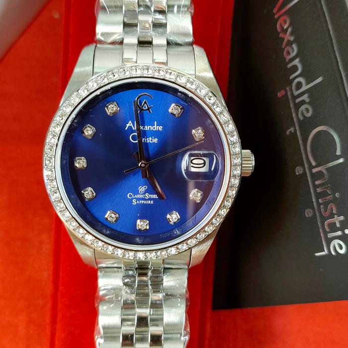 Jam Pria Original Alexandre Christie AC 5012 MD All Stainless