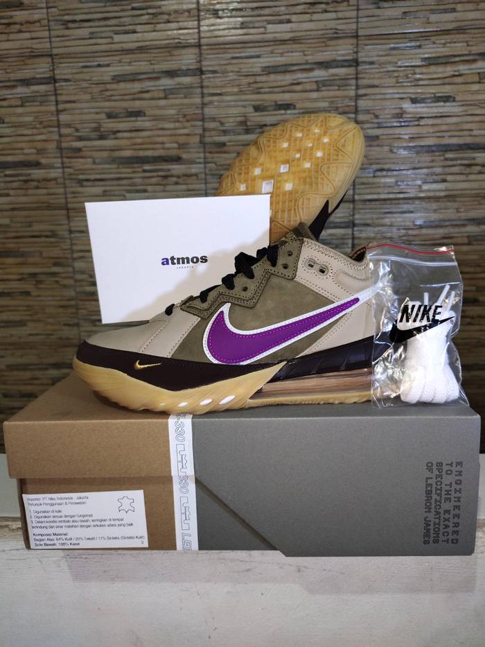 Lebron 18 Low x Atmos NRG "Viotech" Sneakers Authentic