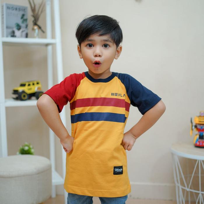 Kaos Anak Laki Laki Casual - Karachi Raglan| Mevla Kids