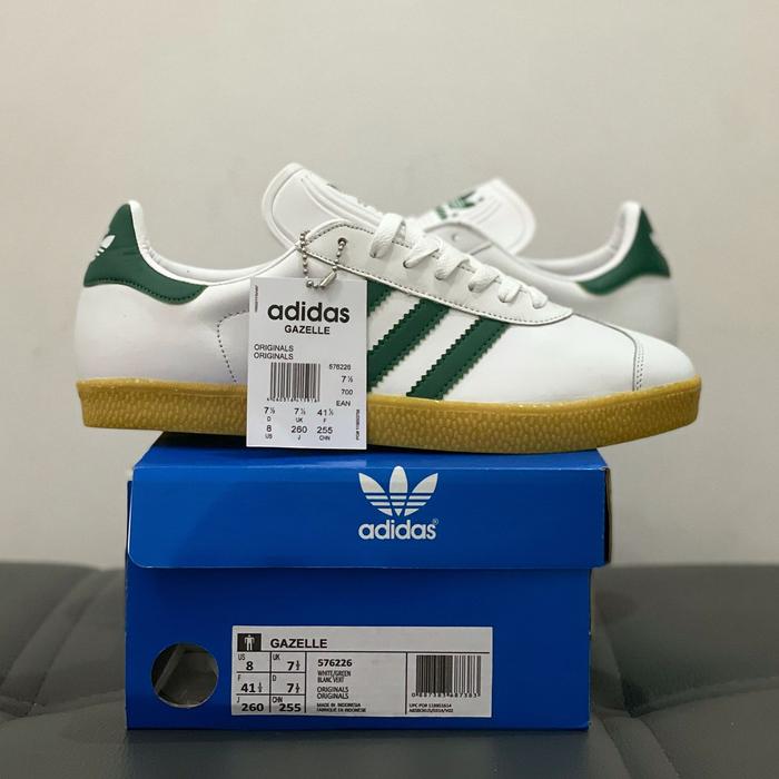 SEPATU SNEAKERS ADIDAS GAZELLE ORIGINAL RUNNING PRIA COWOK LAKI PUTIH