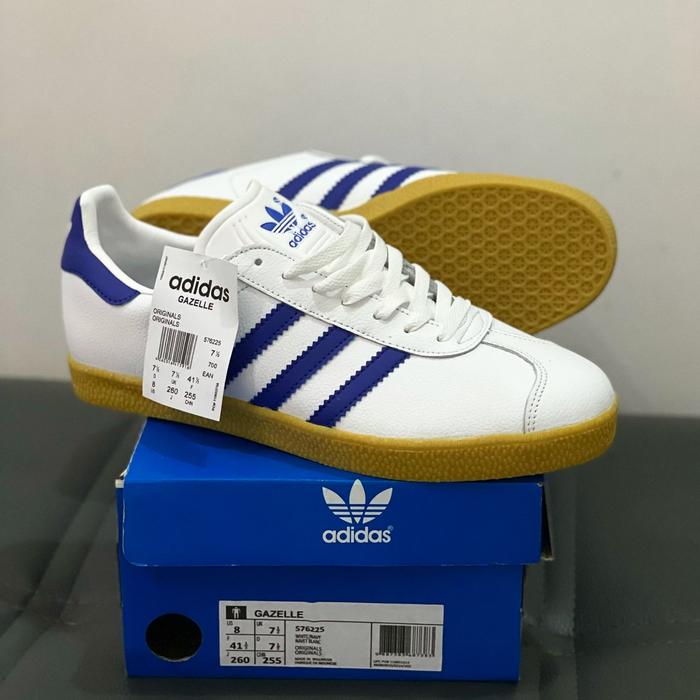 SEPATU SNEAKERS ADIDAS GAZELLE PUTIH ORIGINAL RUNNING PRIA COWOK