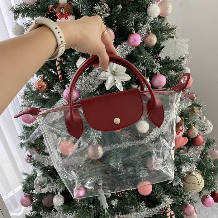 Lady bag tas pvc tas bening clear bag fairyn
