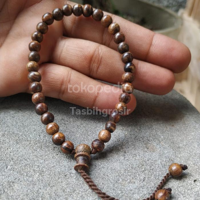 gelang tasbih kayu gaharu gelang kayu gaharu 33 butir