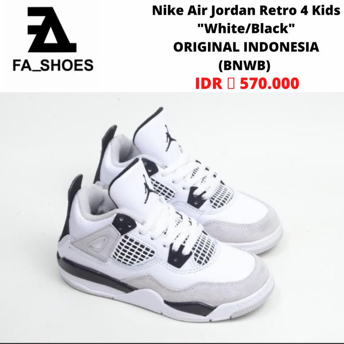 sneakers anak laki-laki Nike Air Jordan Retro 4 "Original Indonesia"