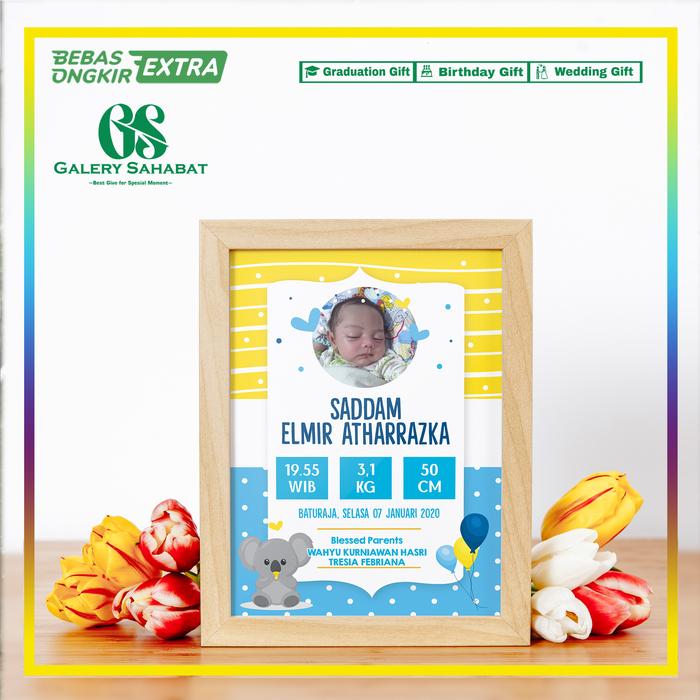 Baby biodata/biodata bayi/statusbirth/papan lahir/papan kelahiran anak