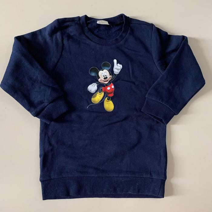 Atasan Sweater Anak H&M Mickey Navy (2T Only)