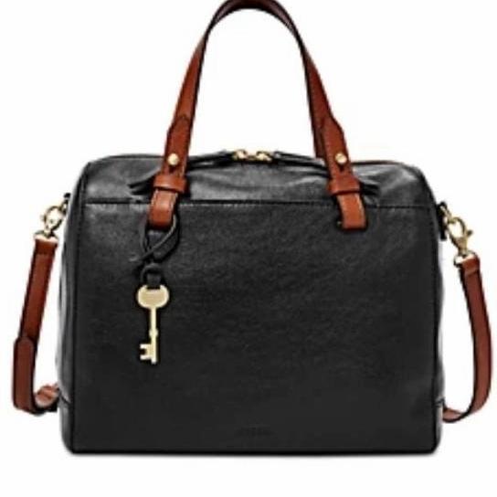 SALE fossil rachel satchel black