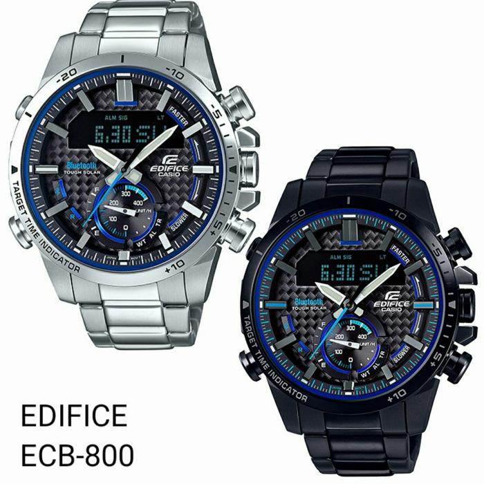 Jam Tangan Pria Merek Edifice ECB800 ECB 800 Ori BM Fullset 45mm