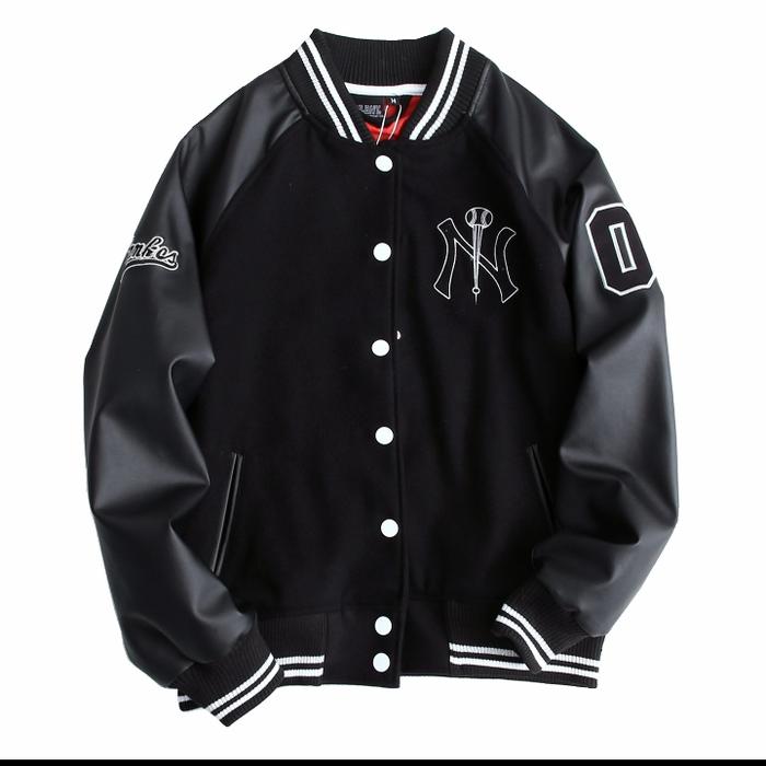 Varsity Jacket MLBNY Unisex Bomber Jacket [ Black]