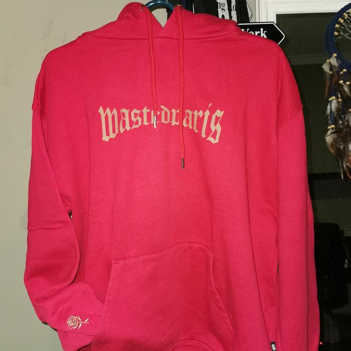 Jacket Wasted Paris Logo Oversized Hoodie Red / Gold