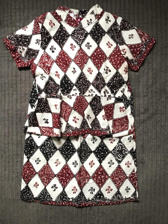 Like New Baju Atasan Bawahan Batik Wanita Tatabebe