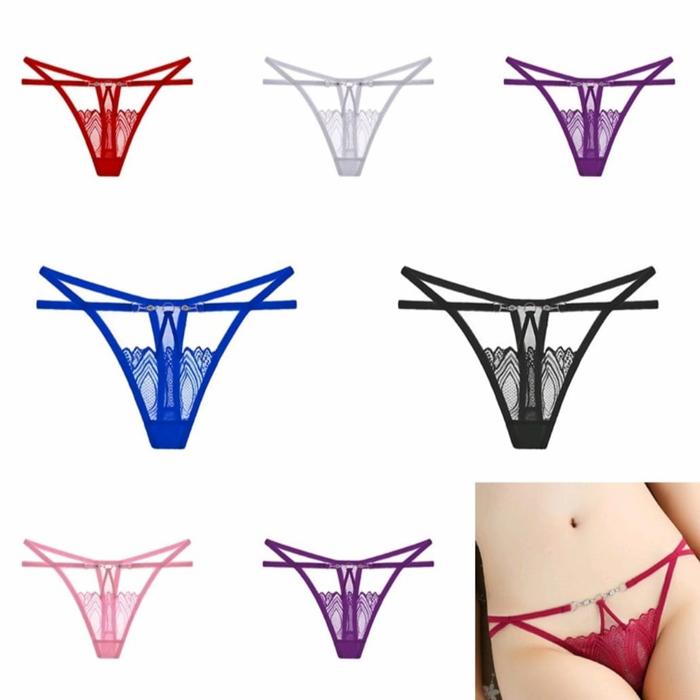 Celana Dalam Wanita G string Tali Satu Seksi Transparan Import