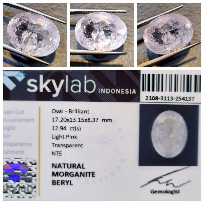 Batu Morganite Beryl Memo 12.94 crt
