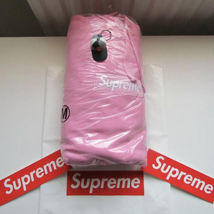 Supreme hoodie box logo f/w 21 pink
