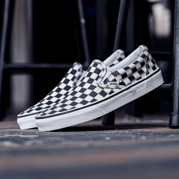 Vans Slip-On Checkerboard Blur Black White