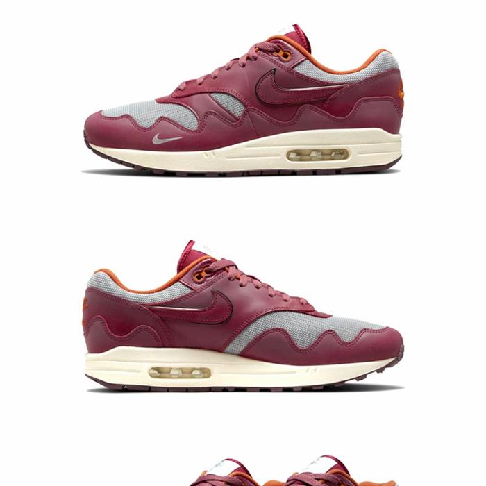 NIKE AIRMAX 1 PATTA MAROON ORIGINAL 100%