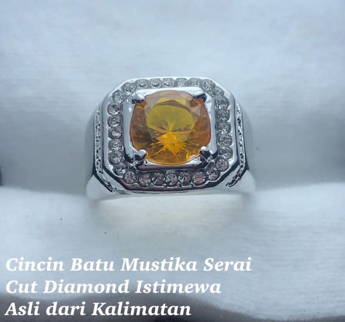 Cincin Batu Bunga Serai Asli dari Mustika Serai