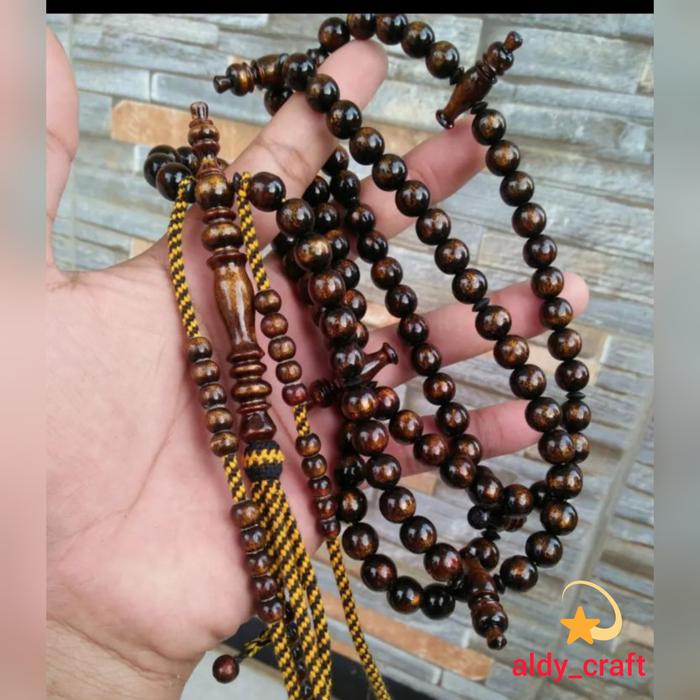 tasbih tijani yuser gold size 10mm