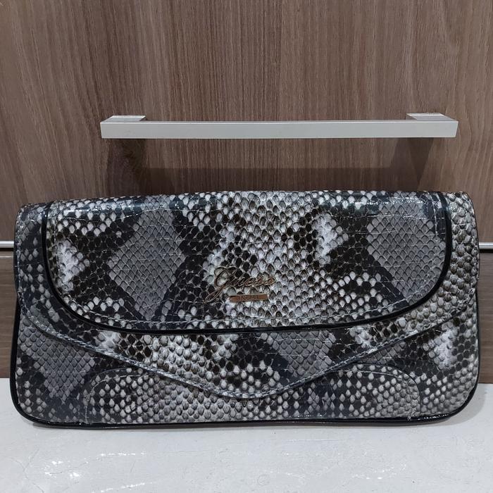 tas dompet pesta guess clutch original second aksesoris wanita fashion