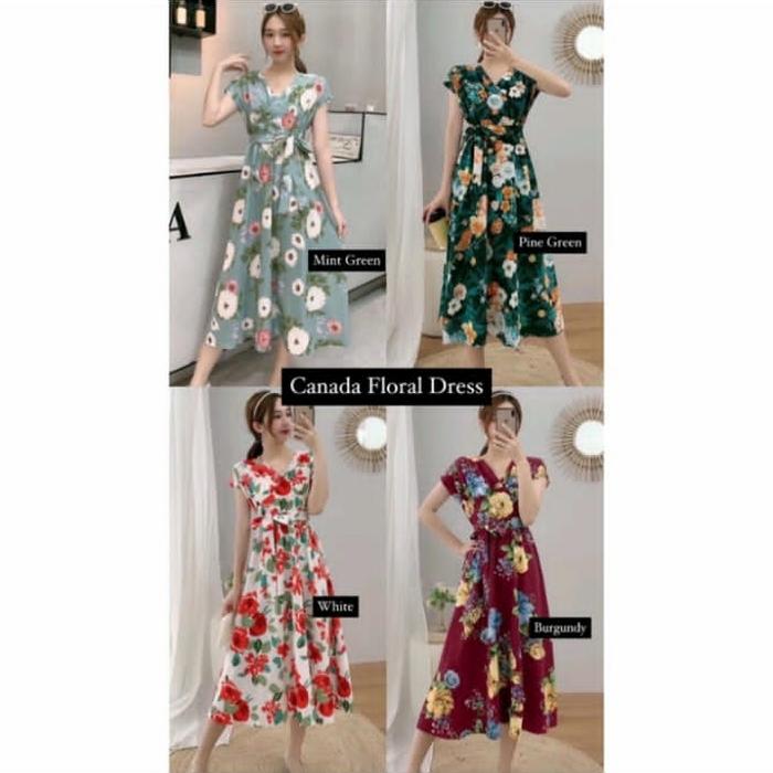 CANADA FLORAL DRESS VINTAGE
