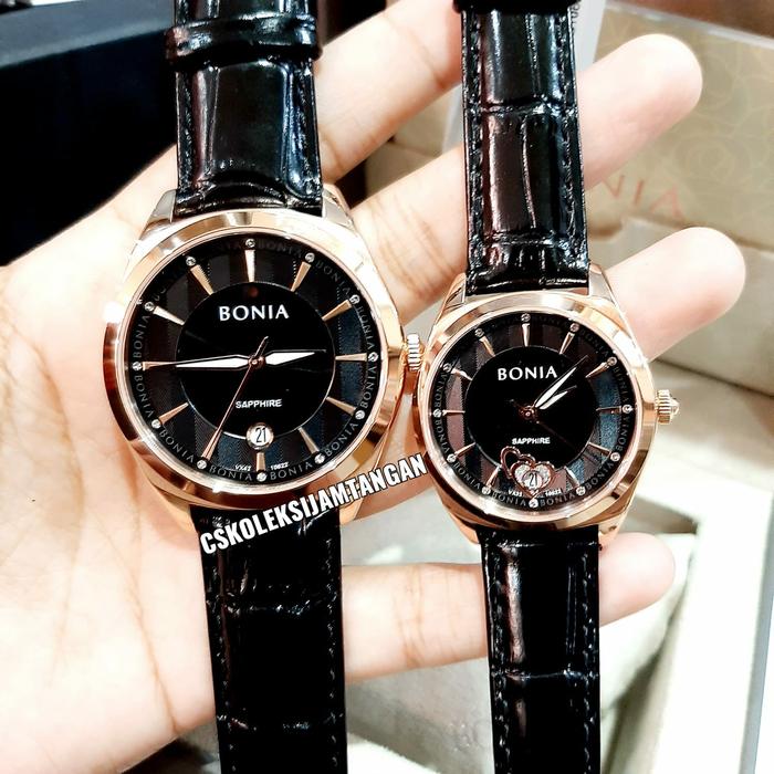 JAM TANGAN COUPLE BONIA BNB10622-1532 & BNB10622-2532 SAPPHIRE ORIGINA