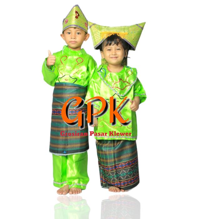 Baju Adat Anak Minangkabau Baju Tradisional Anak Minangkabau ( Usia TK )
