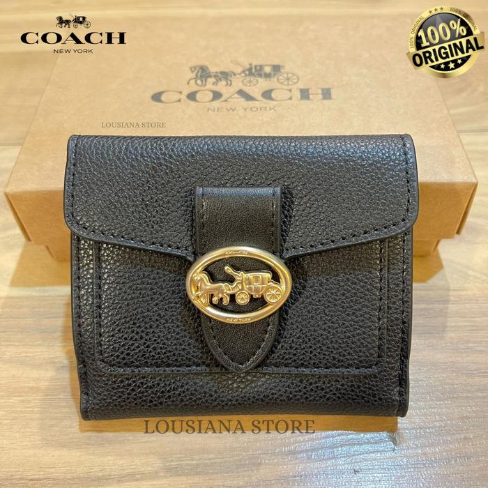 Coach Georgie Small Wallet In Black