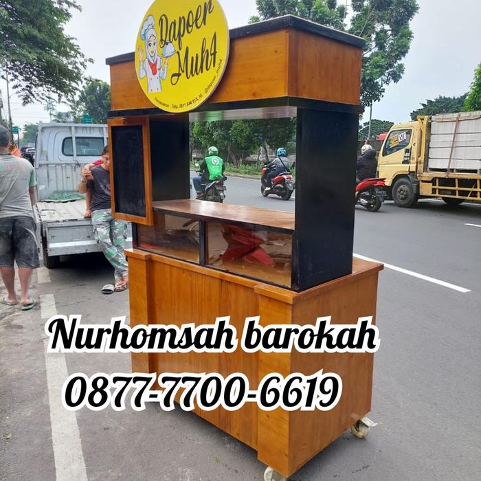 booth container cafe , booth kekinian , booth roti , etalase roti