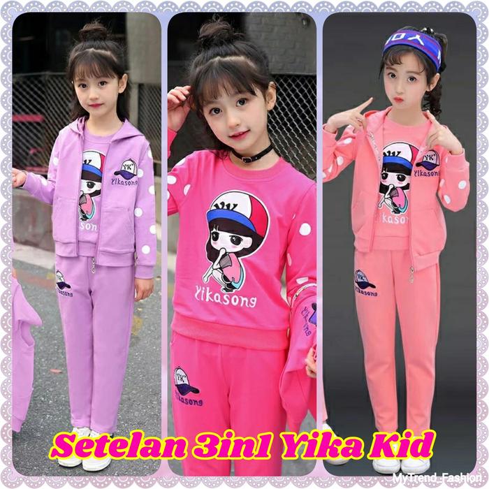 Setelan 3in1 Yika Kid