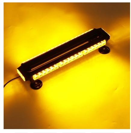 Lampu Strobo Sisi Ganda Truk Amber Lampu Kilat 12-24V 46LED Penghalang
