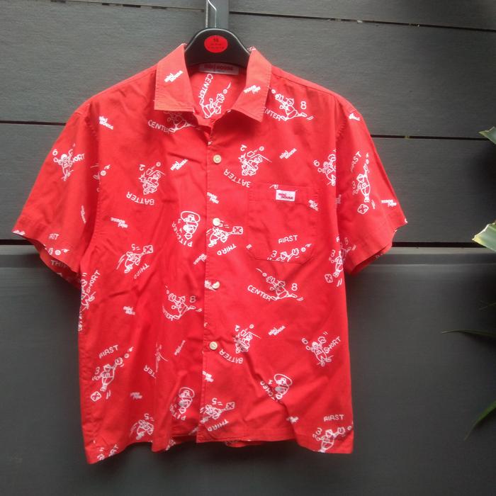 Vintage Kemeja Full Print Miki House Japan