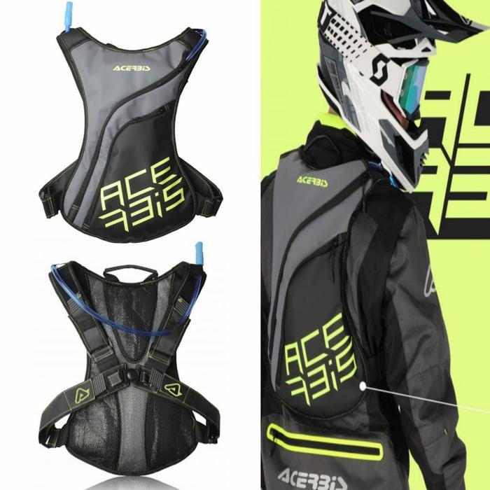 TAS PUNGGUNG ACERBIS SATUH HYDROBAG ACERBIS BLACK YELLOW