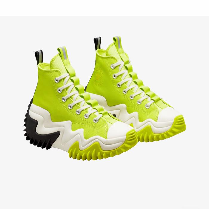 CONVERSE RUN STAR MOTION STREET UTILITY HI - LIME TWIST/BLACK/WHITE