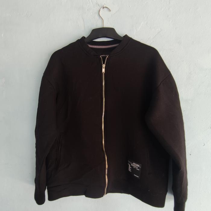 jaket polham hitam