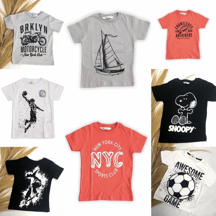 Hm boys tee Kaos branded original remaja laki