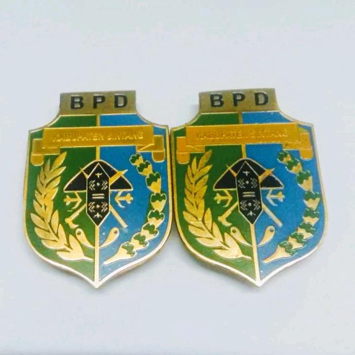 Pin Logo Daerah terbuat dari dari kuningan 1mm