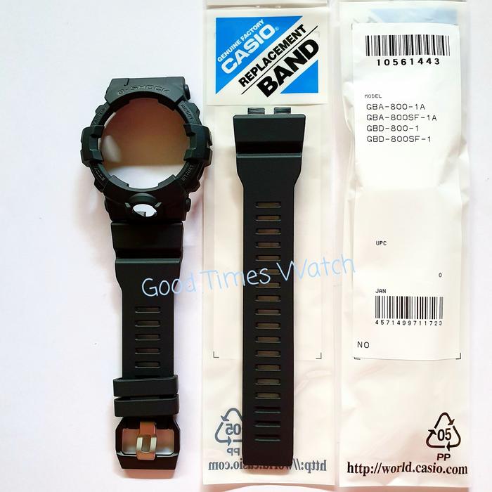PAKET STRAP BEZEL G-SHOCK GBA-800-1A GBA 800 GBD 800 Casio Original