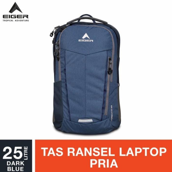Tas Ransel Eiger Lorentz Laptop Backpack Dark Blue Travel Tas Punggung