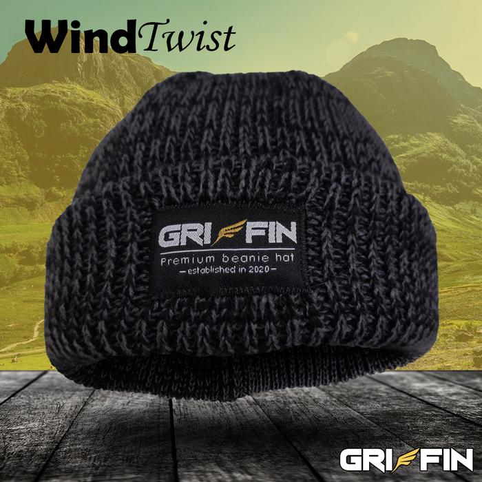 Topi Short Beanie Hat Kupluk Pria Windtwist Griffin Motif Unik Keren