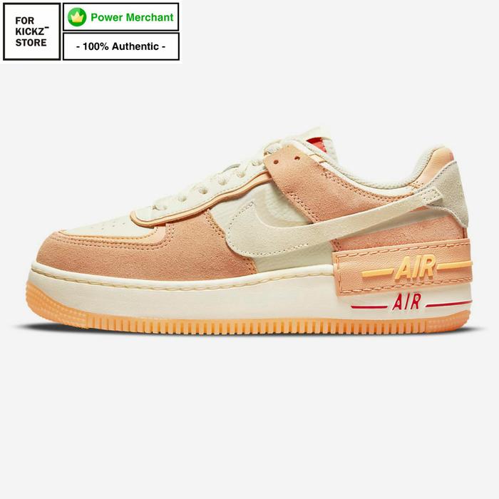 NIKE AIR FORCE 1 SHADOW SISTERHOOD CASHMERE ORANGE CHALK