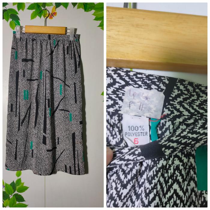 preloved rok span abstrak