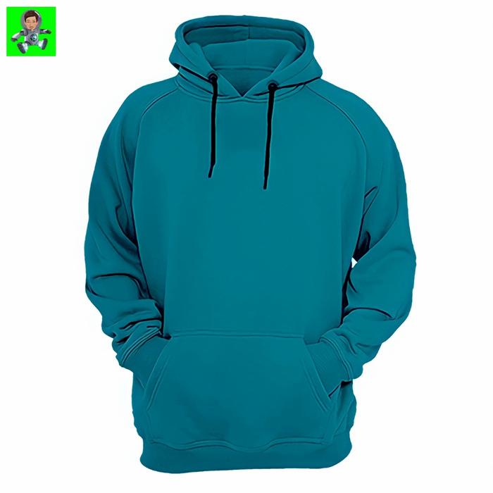 Custom Hoodie Premium Biru