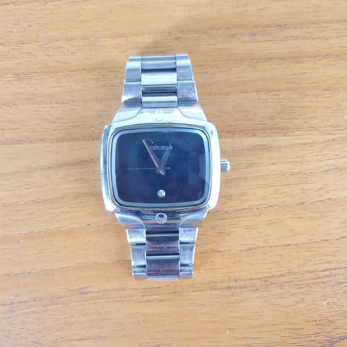 jam tangan nixon type the player silver-blue