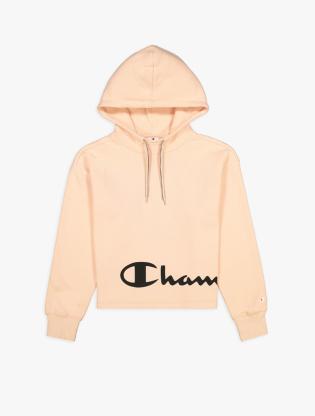 Champion Women's Crop Hoodie - Peach-CMP114418PEA