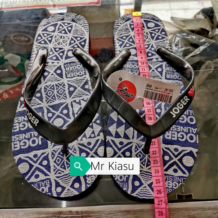 sandal joger asli bali original batik jepit swallow unik lucu size 40