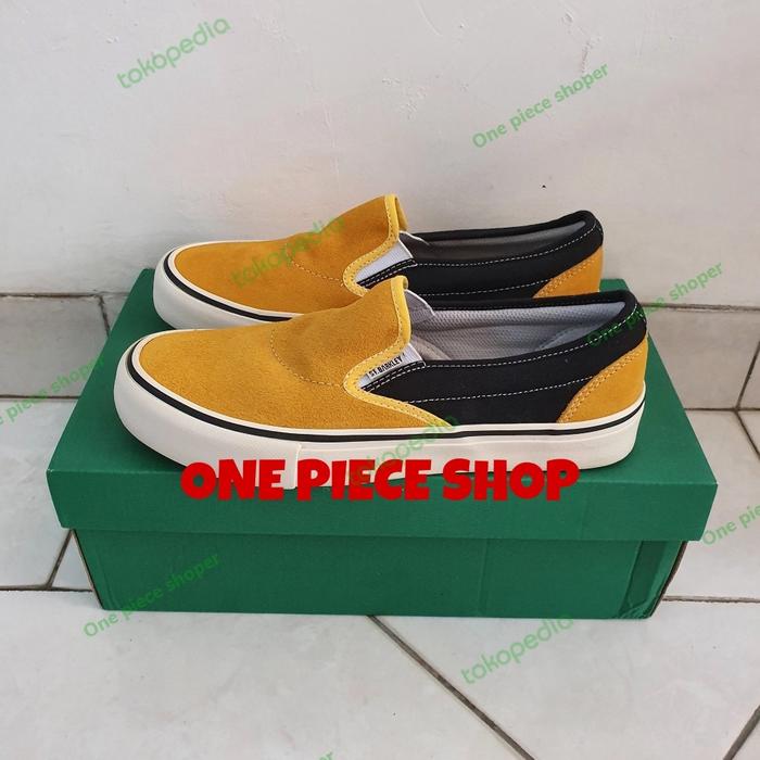 Sepatu Slip On Saint Barkley Cullen Slip On Mustard Black Size 41