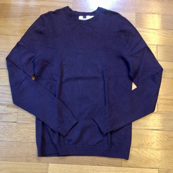Sweater Rajut Topman 100% Original (Preloved) Size S warna Maroon Keu